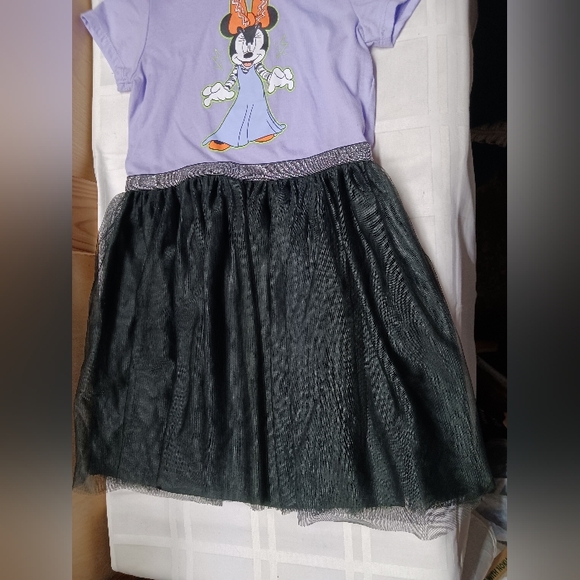 Disney Minnie Mouse Halloween Hooded Tutu Dress / Size M 7-8 - Picture 3 of 11
